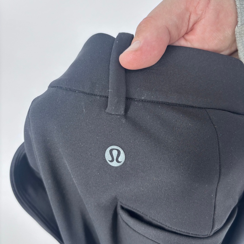 Lululemon Daydrift High-Rise Wide-Leg Trouser Sz L Black Pleated Pants LW5HKNS - Picture 7 of 9